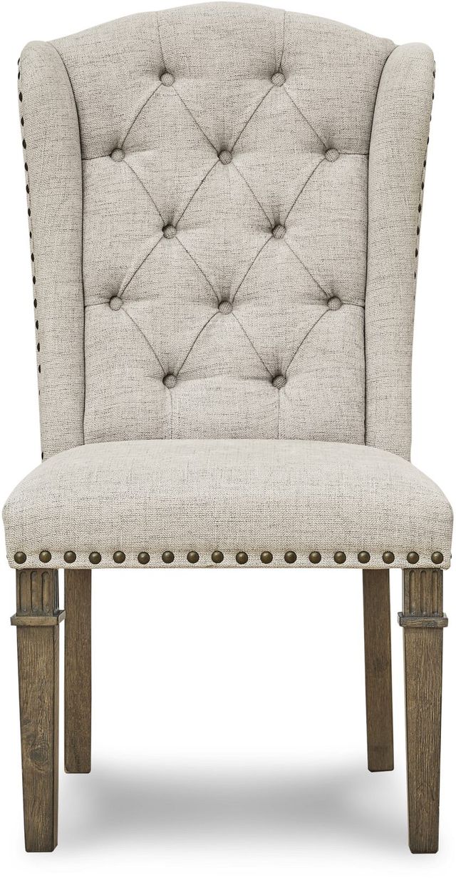 Signature Design by Ashley® Markenburg Beige/Brown Upholstered Dining Chair-1