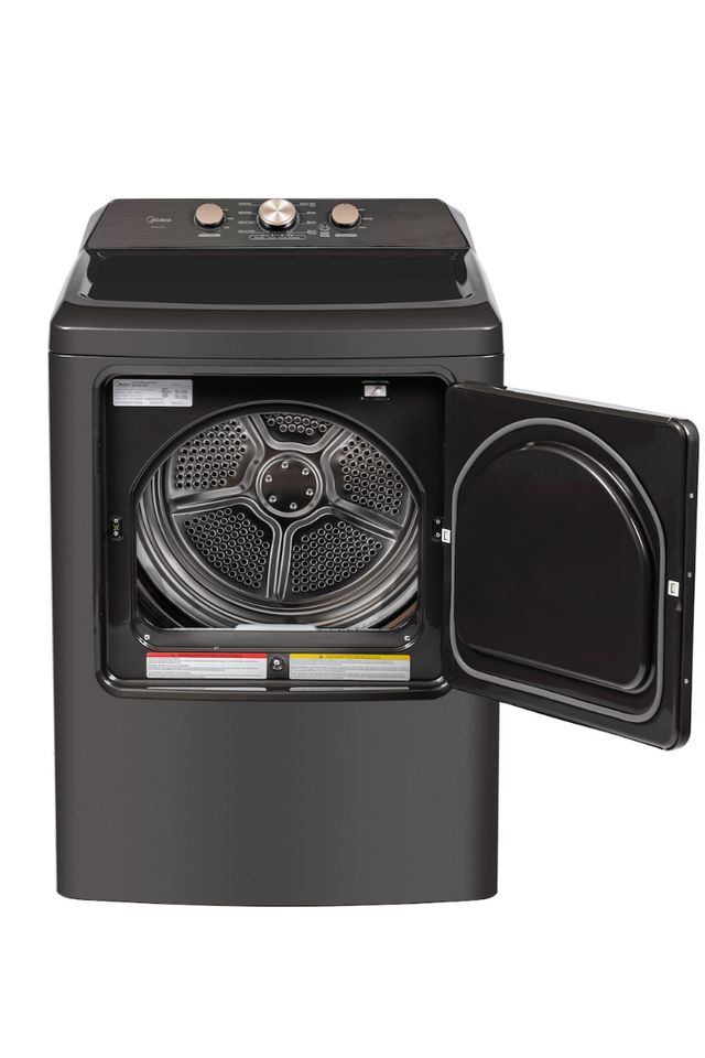 Midea 7 Cu. Ft. Metallic Gray Front Load Gas Dryer-2