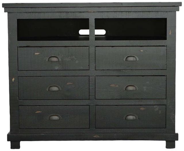 Progressive® Furniture Willow Distressed Black Media Chest-1