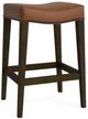 Bassett® Furniture Customizable Vail Leather Saddle Counter Stool-0