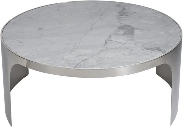 Universal Explore Home™ New Modern Revolve Grey/Nickel Large Nesting Table-1