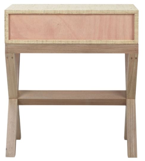 Bramble Customizable Renoir Raffia Bedside Table-4