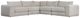 Bernhardt Vista Bernhardt Living 5-Piece Gray L-Shape Sectional-1