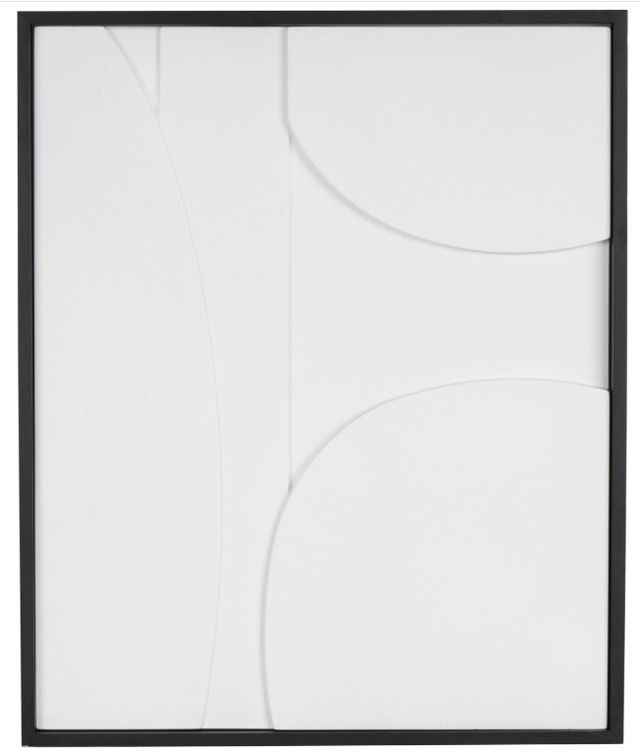 Deco Marche White Geometric Wall Decor-0