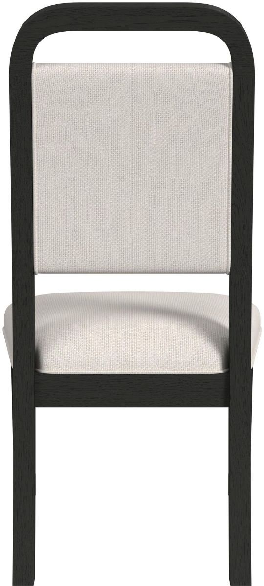 Elements International Ridgemont Black/White Dining Side Chair-4