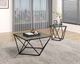 Mazin Furniture Kalia Glass Top End Table with Gray Base-4