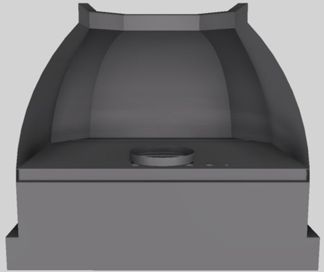 Vent-A-Hood® Designer Series 36" Gunsmoke Wall Mounted Range Hood-4