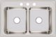 Elkay Lustertone® Classic Lustrous Satin 33" x 22" x 8-1/8" 3-Hole Equal Double Bowl Drop-in Sink-1