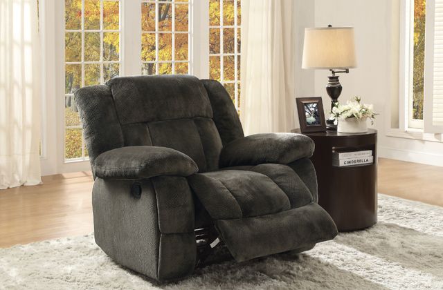 Homelegance® Laurelton Chocolate Manual Glider Recliner-1