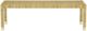 TOV Furniture Amara Cream/Natural Bench-5