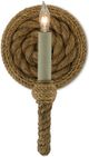 Currey & Company Bunny Williams Rope Wallis Natural Wall Sconce-1