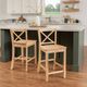 Linon Torino Unfinished X-Back Counter Stool-1