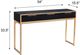 Stylecraft Ebony and Gold Console Vanity Table-2