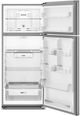 Whirlpool® 28" 18 Cu. Ft. Fingerprint-Resistant Stainless Finish Top Freezer Refrigerator with Total Coverage Cooling-1