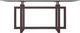 Amisco Customizable Ezra Taupe Glass Rectangular Dining Table Top with Metal Base-3