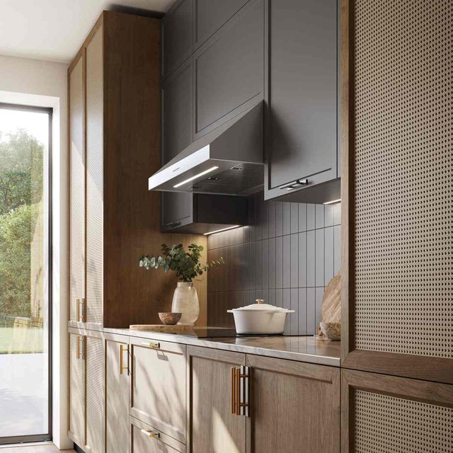 Falmec Eros Potenza 36" Scotch Brite Stainless Steel Under Cabinet Range Hood-2