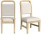Elements International Ridgemont Natural/Off-White Upholstered Dining Side Chair-3