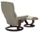 Stressless® by Ekornes® Customizable Mayfair Small Manual Recliner and Ottoman with Classic Base-3