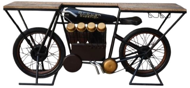 Jaipur Furniture WOW Range Black/Brown Bar Cart-0