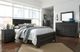 Signature Design by Ashley® Brinxton 3 Piece Charcoal Queen Panel Bed Set-3