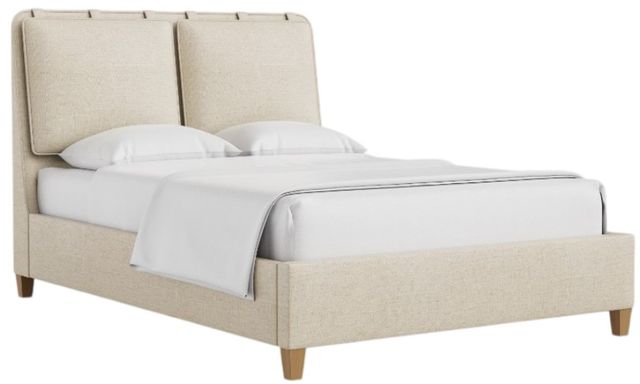 Artisan & Post by Vaughan-Bassett Pure Maple Pure White/Syrup Queen Upholstered Panel Bed-0