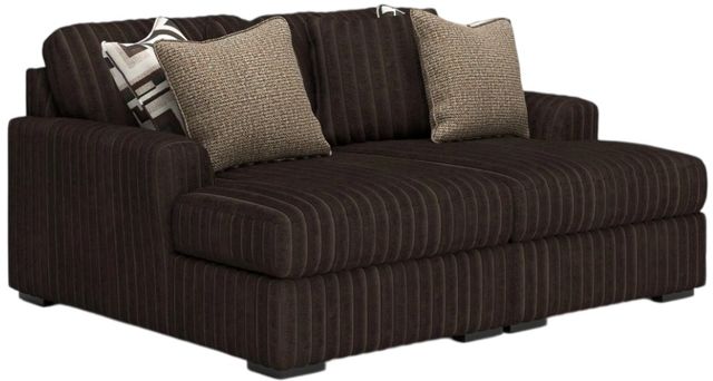 Signature Design by Ashley® Midnight-Madness 2-Piece Chocolate U-Shape Sectional and Super Chaise-0