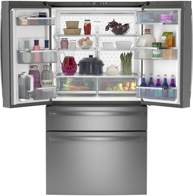 GE Profile™ 36 in. 28.7 Cu. Ft. Fingerprint Resistant Stainless Steel French Door Refrigerator-2