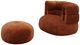 VIG Furniture Divani Casa Shay Burnt Orange Fabric Accent Chair and Ottoman-0