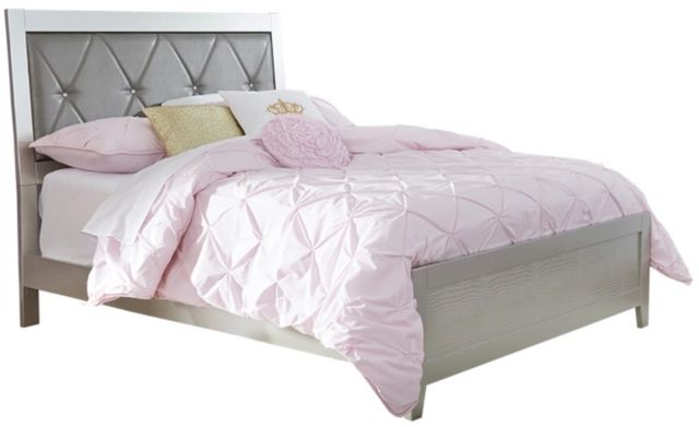 Signature Design by Ashley® Olivet 2-Piece Silver Full Panel Bed Set-1