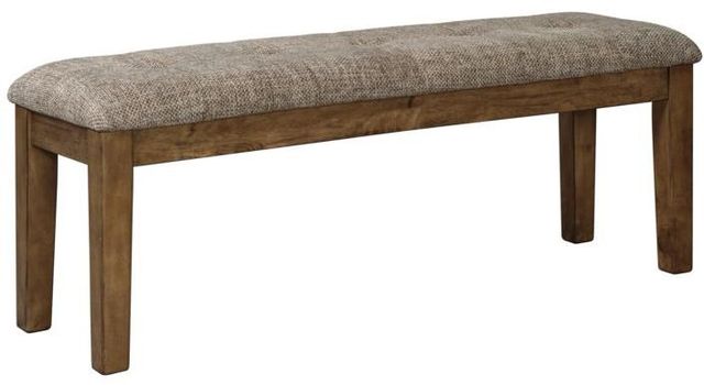 Benchcraft® Flaybern Large Light Brown Dining Upholstered Bench-0