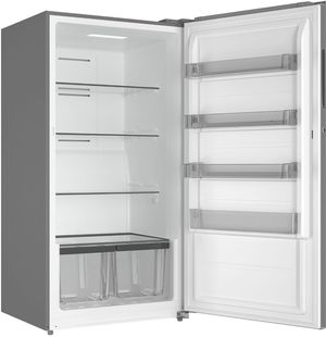 Midea 17 Cu. Ft. Stainless Steel Garage Ready Convertible Upright Freezer