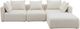 TOV Furniture Hangover 4-Piece Cream Performance Boucle Modular Sectional-3