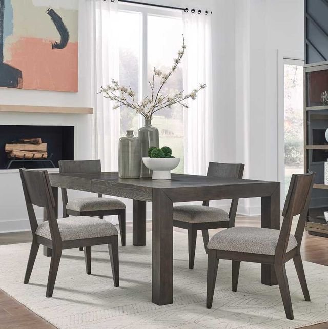 Liberty Furniture Cascade Falls 5-Piece Gray Mist/Satin Espresso Rectangular Optional Dining Set-1
