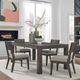 Liberty Furniture Cascade Falls 5-Piece Gray Mist/Satin Espresso Rectangular Optional Dining Set-1