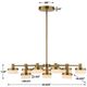 Uttermost® Wedge Warm Brass 12-Light LED Chandelier-2
