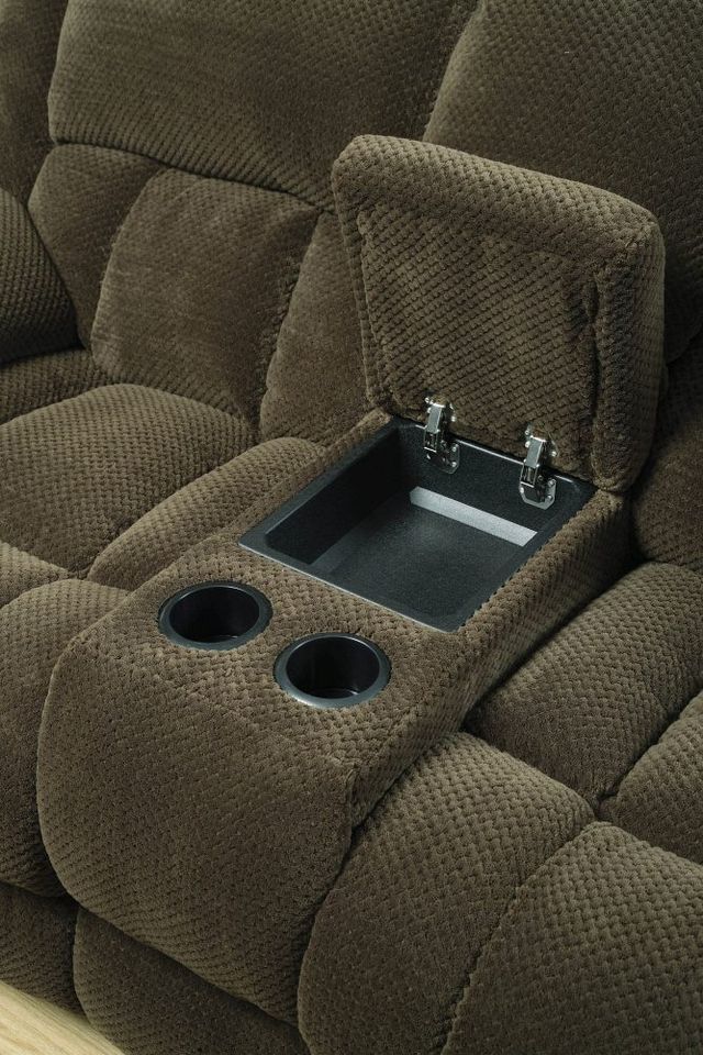 Coaster® Weissman Chocolate Reclining Loveseat-3