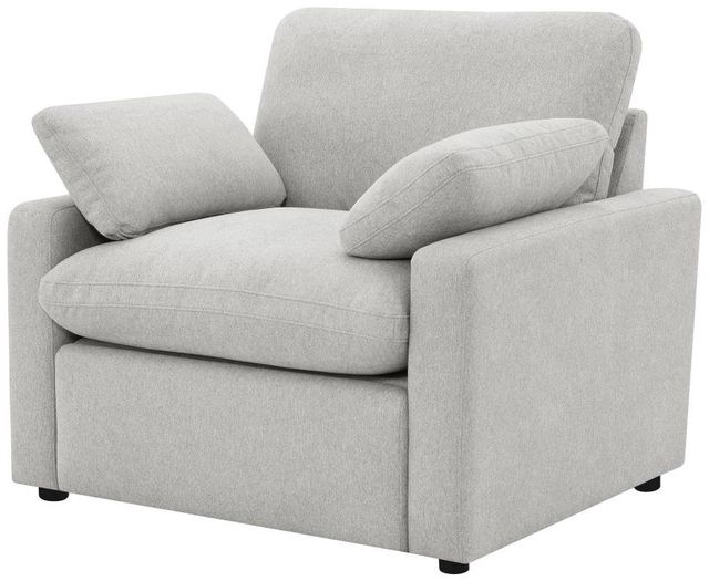 Coaster® Collins Gray Upholstered Power Recliner Chair-3