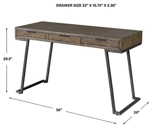 Uttermost® Comrade Gray Desk-2