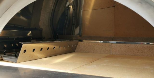 XO 29" Red Countertop Wood Pizza Oven-4