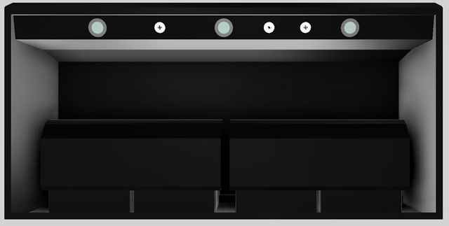 Vent-A-Hood® 48" Black Wall Hood-3