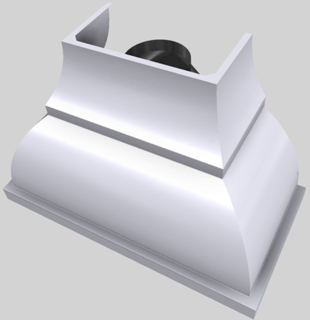 Vent-A-Hood® Designer Series 48" White Wall Mounted Range Hood-3