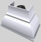 Vent-A-Hood® Designer Series 48" White Wall Mounted Range Hood-3