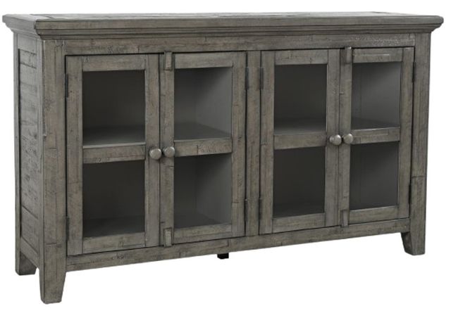 Jofran Inc. Rustic Shores Stone 4-Door Low Accent Cabinet-0