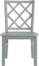 Elements International Kona Gray Lattice Back Dining Side Chair -1