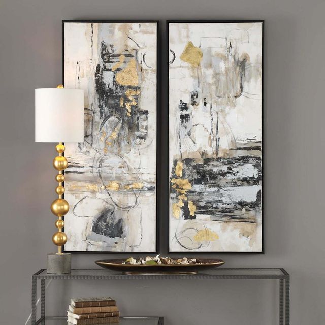 Uttermost® 2-Piece Life Scenes Hand Painted Canvases Set-1