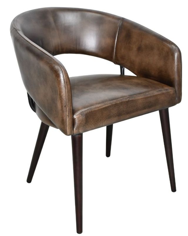 Home Trends & Design Kent Walnut Dining Arm Chair-0
