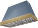 AGA Euclid 48" Stone Blue Wall Mounted Range Hood  with Antique Brass Trim-0