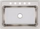 Elkay Lustertone® Classic Lustrous Satin 31" x 22" x 10-1/8" 5-Hole Single Bowl Drop-In Sink-1