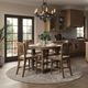 Jofran Inc. Winchester Harvest Round to Oval High/Low Dining Table-1