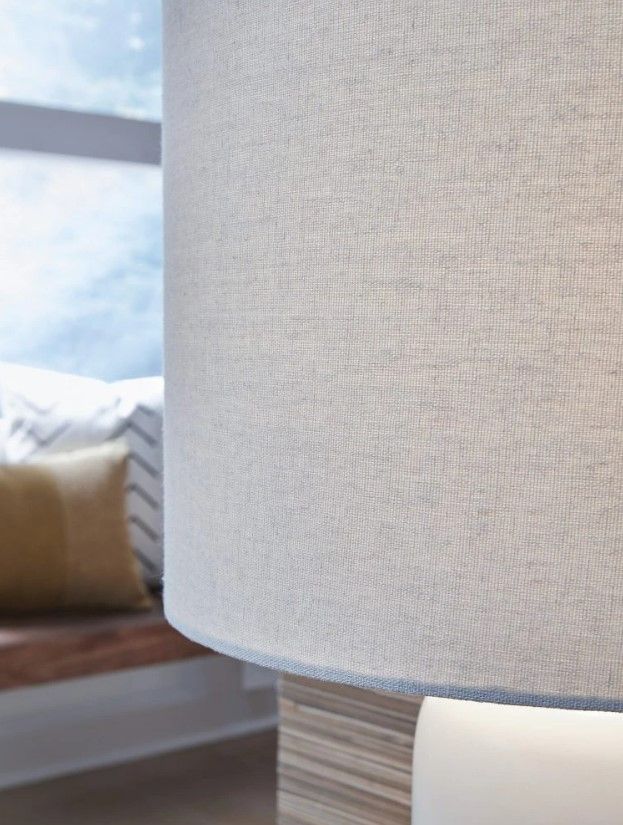 Signature Design by Ashley® Lemrich White/Teal Table Lamp-3